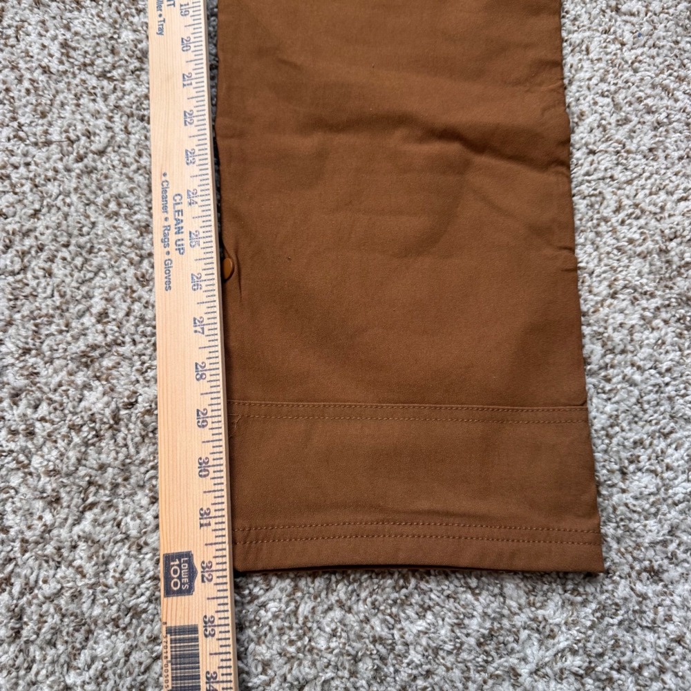 PrAna 38x32 Tapered Leg Stretch Zion Slim Fit Pants Brown Cargo Performance New - Picture 4 of 5